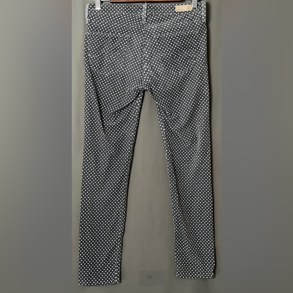 Adriano Goldschmied 27R The Stevie Ankle Slim Straight Leg Polka Dot Corduroys - Picture 2 of 8
